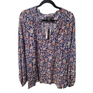 Grace Women Perfect Fit Floral Blouse Size 1x NWT